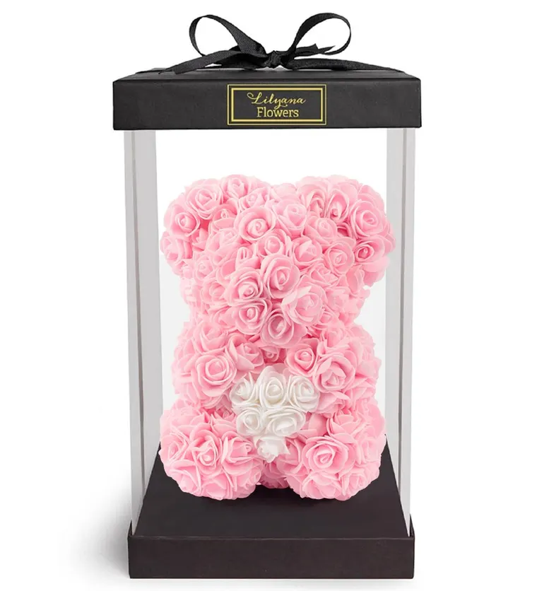 Teddy Bear Pembe Kalpli - Adana çiçek siparişi