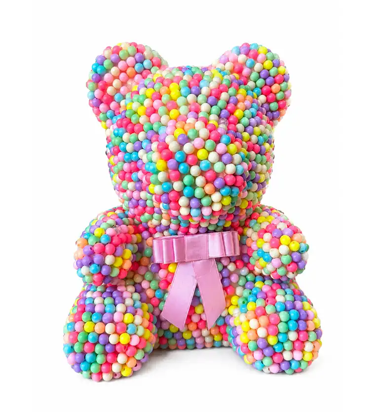 Teddy Pearl Bear - Renkli İnci Ayıcık - Adana çiçek siparişi