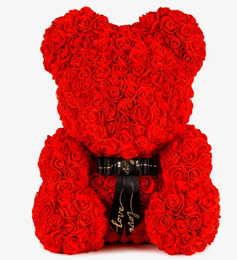 Teddy Rose Bear - Kırmızı Gül Ayıcık - Adana çiçek siparişi